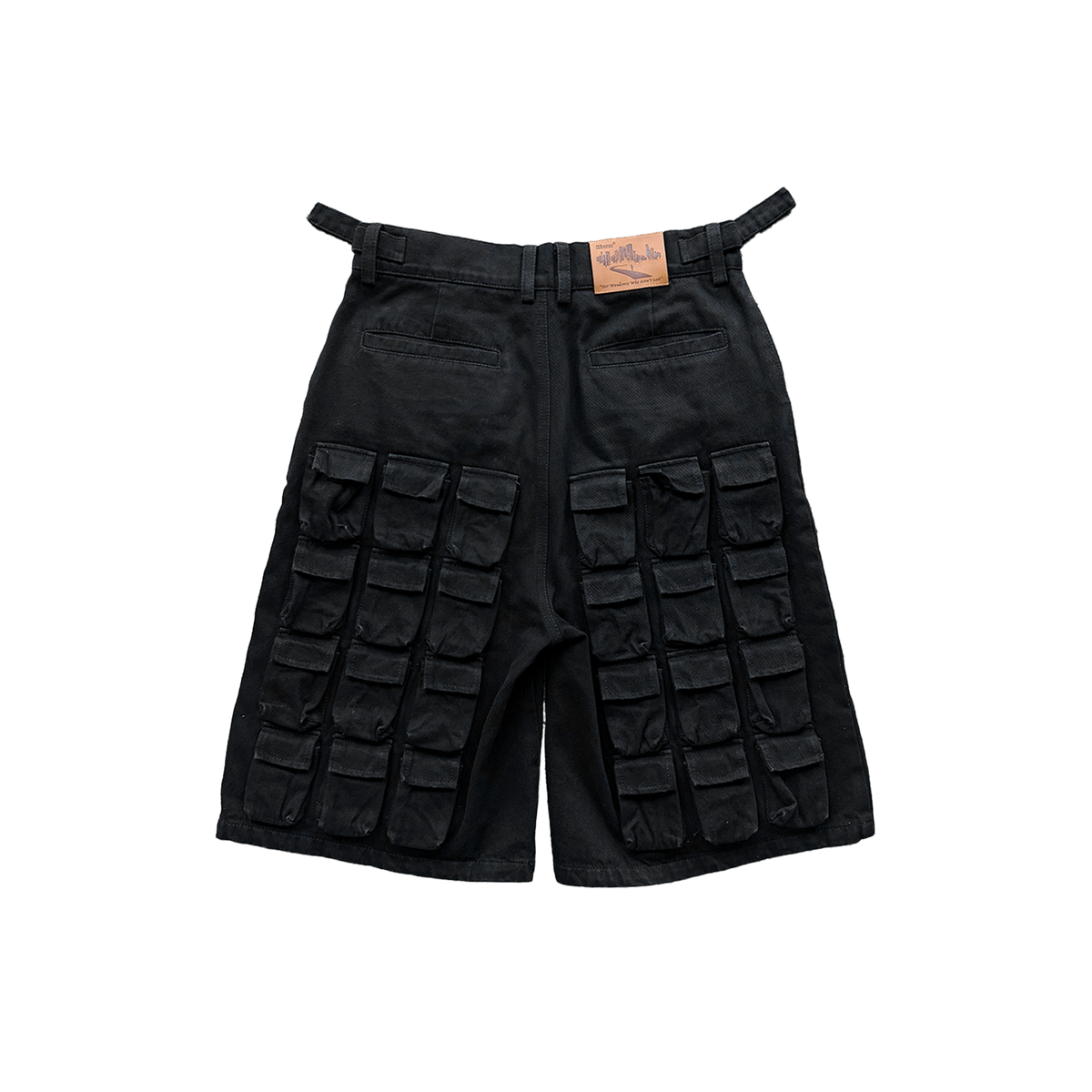 56 Pocket Denim Shorts (Black) – flâneur mondial