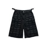 56 Pocket Denim Shorts (Black)