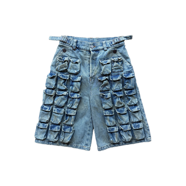 56 Pocket Denim Shorts (Sand Wash)