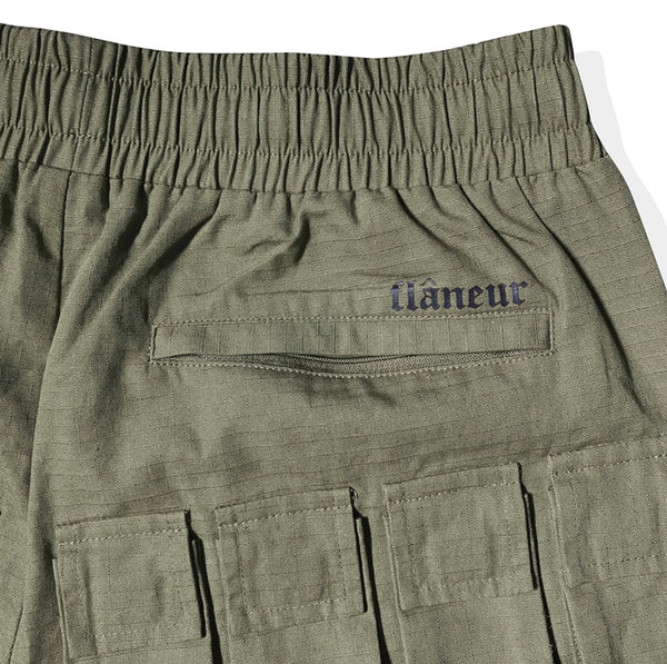 58 Pocket Shorts v2 (Olive) – flâneur mondial